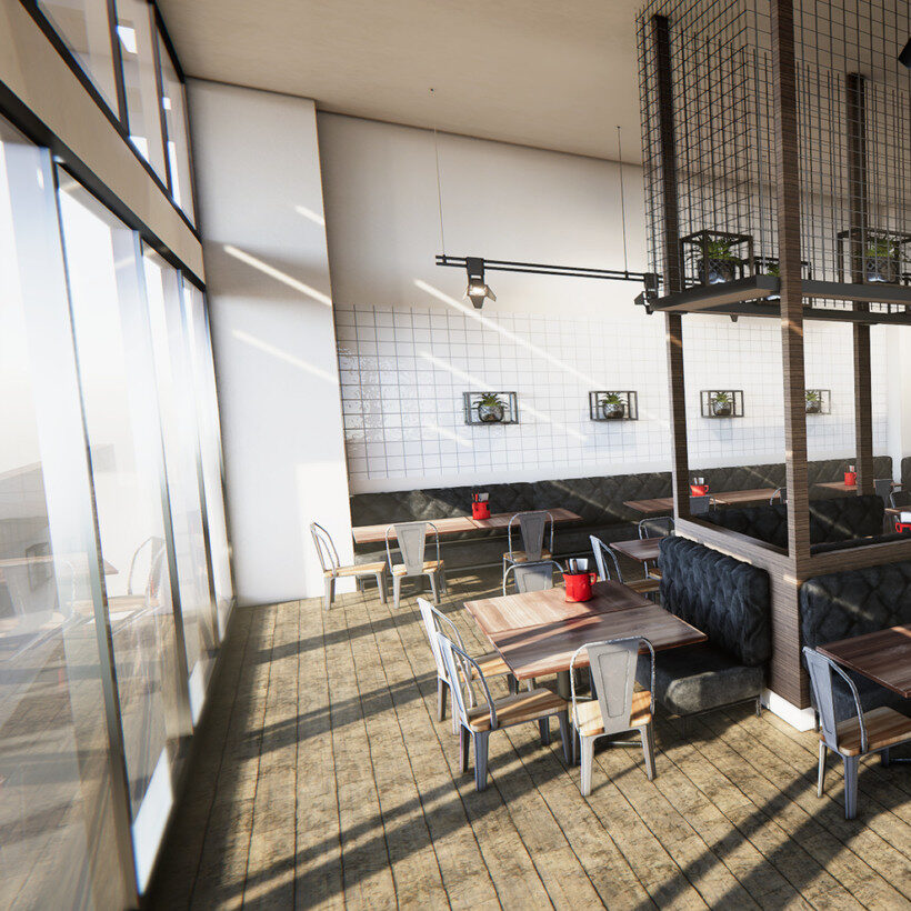 Ashray restaurant interior 2